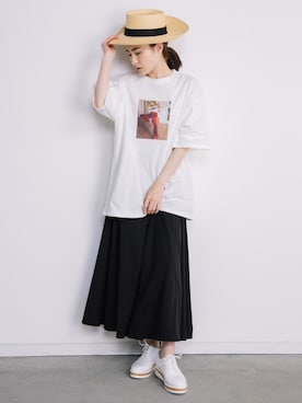 「eversince（エバーシンス）のアイテム」を使った、eversince_snap さん（レディース・162cm）の夏コーディネート