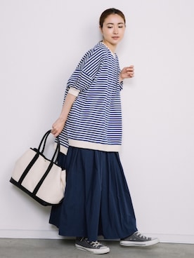 「eversince（エバーシンス）のアイテム」を使った、eversince_snap さん（レディース・162cm）の夏コーディネート