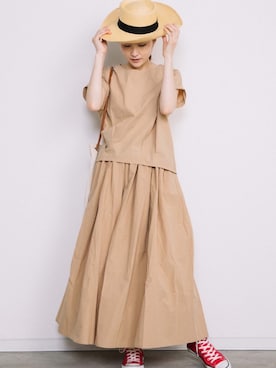 「HERMES（エルメス）のアイテム（バッグ）」を使った、eversince_snap さん（レディース・162cm）の夏コーディネート