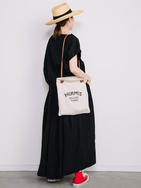 「HERMES（エルメス）のアイテム（バッグ）」を使った、eversince_snap さん（レディース・162cm）の夏コーディネート