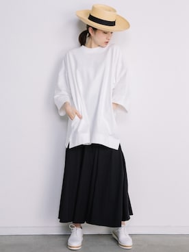 「eversince（エバーシンス）のアイテム」を使った、eversince_snap さん（レディース・162cm）の夏コーディネート