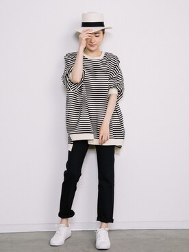 「eversince（エバーシンス）のアイテム」を使った、eversince_snap さん（レディース・162cm）の夏コーディネート