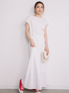 「eversince（エバーシンス）のアイテム」を使った、eversince_snap さん（レディース・162cm）の夏コーディネート