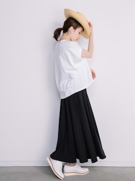 「ZARA（ザラ）のアイテム（ハット）」を使った、eversince_snap さん（レディース・162cm）の夏コーディネート
