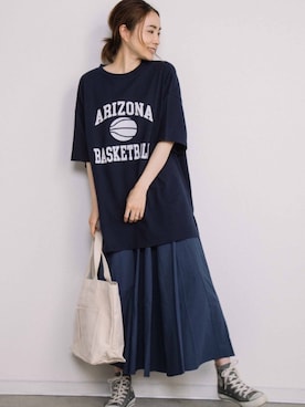 「eversince（エバーシンス）のアイテム」を使った、eversince_snap さん（レディース・162cm）の夏コーディネート