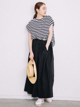 「ZARA（ザラ）のアイテム（帽子）」を使った、eversince_snap さん（レディース・162cm）の夏コーディネート