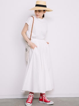 「HERMES（エルメス）のアイテム（バッグ）」を使った、eversince_snap さん（レディース・162cm）の夏コーディネート