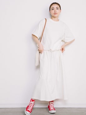 「アイテム（セットアップ）」を使った、eversince_snap さん（レディース・162cm）の夏コーディネート