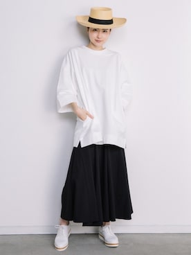 「eversince（エバーシンス）のアイテム」を使った、eversince_snap さん（レディース・162cm）の夏コーディネート