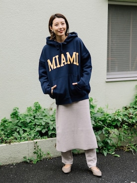 「eversince（エバーシンス）のアイテム」を使った、eversince_snap さん（レディース・162cm）の秋コーディネート