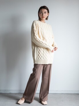 「miniyu（ミニュウ）のアイテム」を使った、eversince_snap さん（レディース・162cm）の秋コーディネート