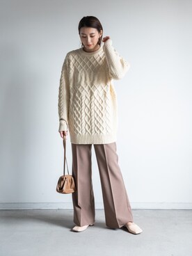 「miniyu（ミニュウ）のアイテム」を使った、eversince_snap さん（レディース・162cm）の冬コーディネート