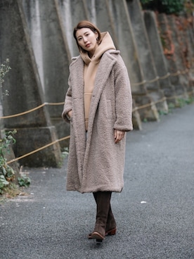 「オーバーコート」｜eversince_snap さん（レディース・162cm）の冬コーディネート