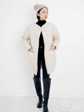 「eversince（エバーシンス）のアイテム」を使った、eversince_snap さん（レディース・162cm）の冬コーディネート