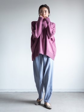 「miniyu（ミニュウ）のアイテム」を使った、eversince_snap さん（レディース・162cm）の秋コーディネート