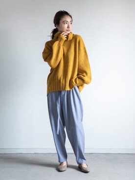 「miniyu（ミニュウ）のアイテム」を使った、eversince_snap さん（レディース・162cm）の秋コーディネート