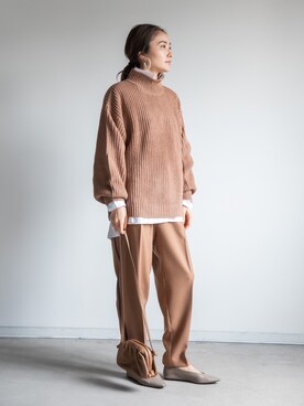 「miniyu（ミニュウ）のアイテム」を使った、eversince_snap さん（レディース・162cm）の冬コーディネート