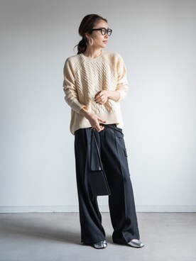 「miniyu（ミニュウ）のアイテム」を使った、eversince_snap さん（レディース・162cm）の冬コーディネート