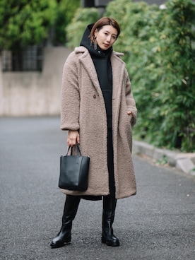 「eversince（エバーシンス）のアイテム」を使った、eversince_snap さん（レディース・162cm）の冬コーディネート