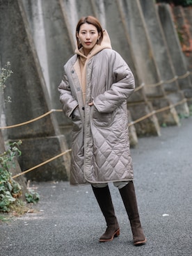 「eversince（エバーシンス）のアイテム」を使った、eversince_snap さん（レディース・162cm）の冬コーディネート