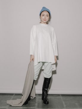 「H&M（エイチ・アンド・エム）のアイテム（スウェットパンツ）」を使った、eversince_snap さん（レディース・162cm）の春コーディネート
