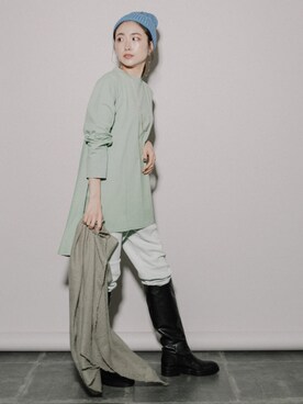 「H&M（エイチ・アンド・エム）のアイテム（スウェットパンツ）」を使った、eversince_snap さん（レディース・162cm）の春コーディネート
