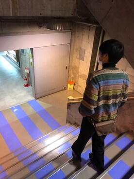 「Dr. Martens（ドクターマーチン）のアイテム（ブーツ、ブラック系）」を使った、ARNY(アーニー)さん（メンズ・180cm）の冬コーディネート