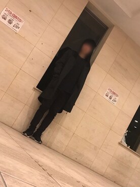 「HBA（フードバイエアー）のアイテム（ジャケット/アウター、ブラック系）」を使った、ARNY(アーニー)さん（メンズ・180cm）の春コーディネート