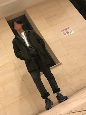 「フォローお願いします！！のアイテム（トップス、ホワイト系）」を使った、ARNY(アーニー)さん（メンズ・180cm）の春コーディネート
