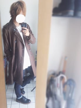 「Daniel Wellington」｜「アイテム（トレンチコート）」を使った、りゃうさん（メンズ・172cm）の秋コーディネート