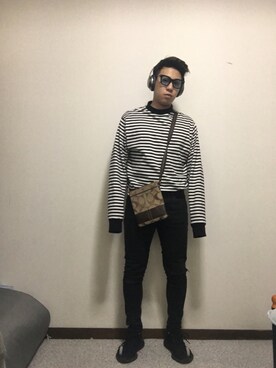 「beats. by dr.dre（ビーツバイドクタードレ）のアイテム（その他）」を使った、Kaaaaiさん（メンズ・168cm）の春コーディネート