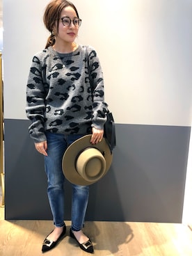 「YECCA VECCA（イェッカヴェッカ）のアイテム（パンプス）」を使った、おまおさん（レディース・151cm）の秋コーディネート