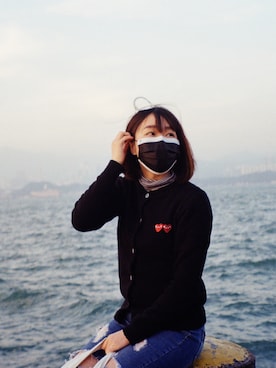 「CDG（シーディージー）のアイテム（ジャケット/アウター）」を使った、shirleyiiiiiさん（レディース・158cm）の冬コーディネート