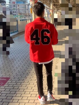 「SLOPER」｜つしまりくさん（メンズ・171cm）の春コーディネート