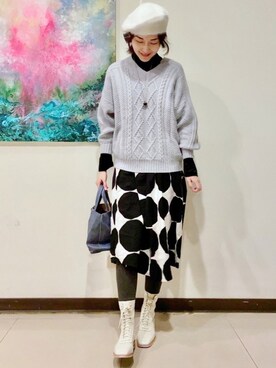 ワンピースを使った Uniqlo Marimekko のレディース人気ファッションコーディネート Wear