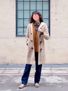 「通勤穿搭」｜「アイテム（バレエシューズ）」を使った、EX.LIBRIS🇹🇼さん（レディース・170cm）の冬コーディネート