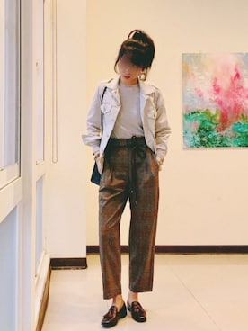 「丹寧」｜EX.LIBRIS🇹🇼さん（レディース・170cm）の春コーディネート