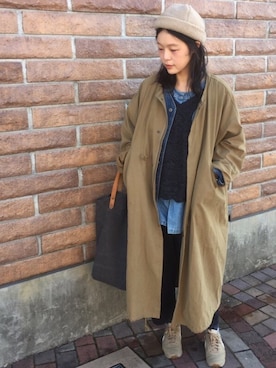 「SEVENDAYS=SUNDAY（セブンデイズサンデイ）のアイテム（テーラードジャケット）」を使った、ina*:.｡さん（レディース・159cm）の冬コーディネート