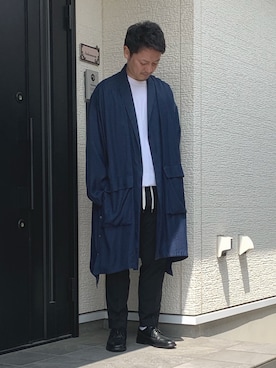 「THEE（シー）のアイテム（ジャケット/アウター）」を使った、なかともさん（メンズ・170cm）の春コーディネート