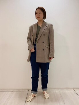 藤井　オデット エ オディール スタッフさん（レディース・154cm）の冬コーディネート