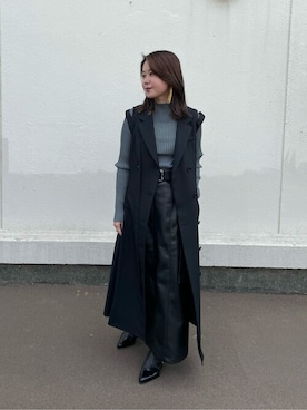 カットワークベストワンピースを使ったショップスタッフの人気