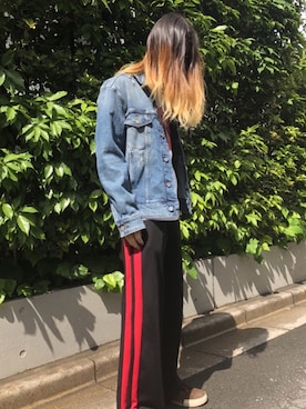 「アイテム（デニムジャケット）」を使った、MIDWEST_ECさん（メンズ・173cm・10代）の春コーディネート