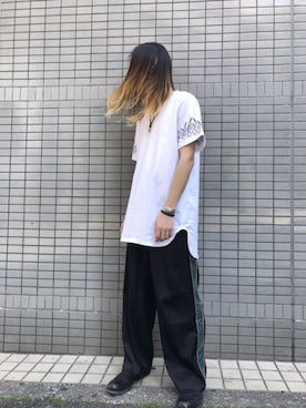 「DISCOVERED（ディスカバード）のアイテム（パンツ）」を使った、MIDWEST_ECさん（メンズ・173cm）の春コーディネート
