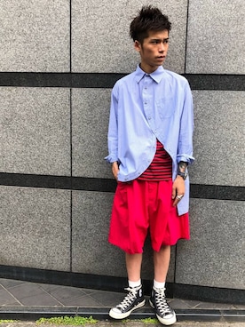 「yoshiokubo（ヨシオクボ）のアイテム」を使った、MIDWEST_ECさん（メンズ・174cm）の夏コーディネート