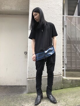 「DIET BUTCHER（ダイエットブッチャー）のアイテム」を使った、MIDWEST_ECさん（メンズ・173cm）の夏コーディネート