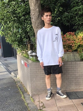 「liberum（リベルム）のアイテム（パンツ）」を使った、MIDWEST_ECさん（メンズ・174cm）の夏コーディネート
