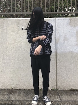 「アイテム（ニット/セーター）」を使った、MIDWEST_ECさん（メンズ・173cm）の夏コーディネート