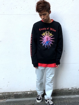 「AMBUSH（アンブッシュ）のアイテム（パンツ）」を使った、MIDWEST_ECさん（メンズ・174cm）の夏コーディネート