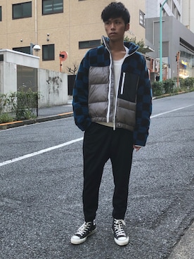 「DISCOVERED（ディスカバード）のアイテム（ジャケット/アウター）」を使った、MIDWEST_ECさん（メンズ・174cm）の秋コーディネート