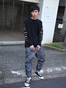 「MARCELO BURLON（マルセロ・バーロン）のアイテム」を使った、MIDWEST_ECさん（メンズ・173cm）の冬コーディネート